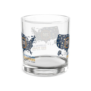 250 Years Usa Map Rocks Glass – Commemorative 10oz Whiskey Tumbler - Tumblers