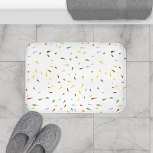 Abstract confetti, Bath Mat