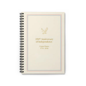 250th Anniversary Spiral Notebook Ruled Lined - Dipaliz - Journals