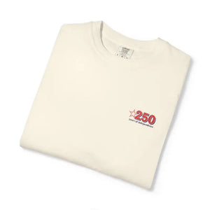 250th Anniversary Small Chest Logo Garment Dyed Tee - Dipaliz - T-shirts