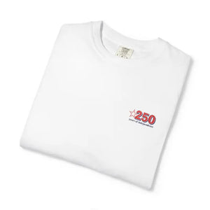 250th Anniversary Small Chest Logo Garment Dyed Tee - Dipaliz - T-shirts
