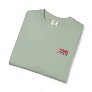 250th Anniversary Small Chest Logo Garment Dyed Tee - Dipaliz - T-shirts