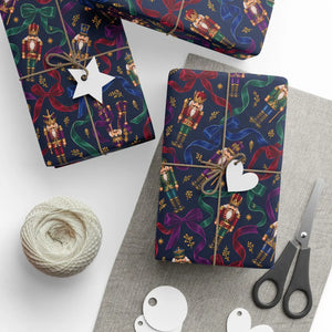 Festive holiday pattern wrapping paper