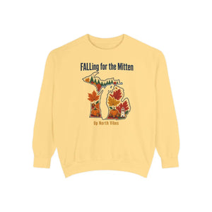 Falling for the mitten up north vibes autumn sweatshirt - sweatshirts