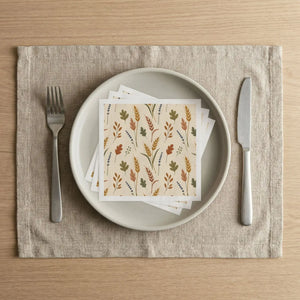 White stock version of the DipaliZ autumn meadow napkin