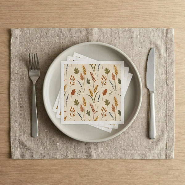White stock version of the DipaliZ autumn meadow napkin