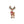 Kiss-cut vinyl decal – festive christmas reindeer with antlers - home decor decals