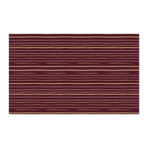 Striped Maroon Cotton Fabric by the Yard – Combed Cotton Prima