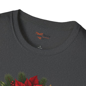 Christmas Poinsettia Floral T-Shirt