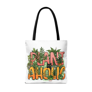 Plantaholic Tote Bag — Cute 'Plant Aholic' Eco Shopper for Plant Lovers