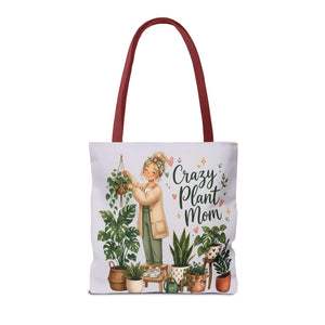 Crazy Plant Mom Tote Bag — Plant Lover Canvas Tote