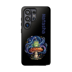Personalized Frog on Mushroom Tough Phone Case