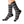Striped Sublimation Socks — Black, Gray & Rose Crew Socks