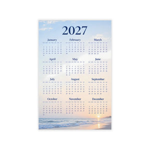 DipaliZ beach sunset calendar decal printed on 0.15 mm polyester film