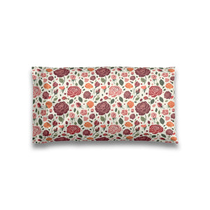 Floral Rose Satin Pillowcase — Soft Botanical Body Pillowcase