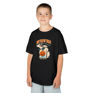 Kids halloween “mitten or treat” pumpkin michigan t-shirt - t-shirts