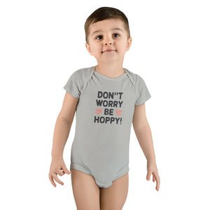Don't worry, Be Hoppy, Baby Short Sleeve Onesie®