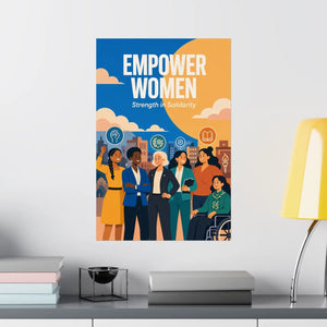 Empower Women Matte Poster — Strength in Solidarity Feminist Wall Art
