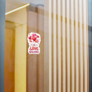 DipaliZ Love Balloons Kiss-cut Vinyl Decals Satin Finish