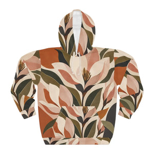 Botanical floral print hoodie - hoodies