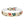 Paw Print Dog Collar — Colorful Red, Teal & Brown Paw Pattern