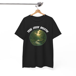 A creek in the woods, Unisex Heavy Cotton Tee