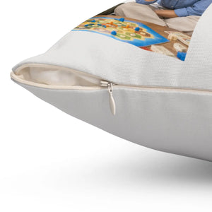 Besties Personalized Photo Pillow — Custom Names & Quote