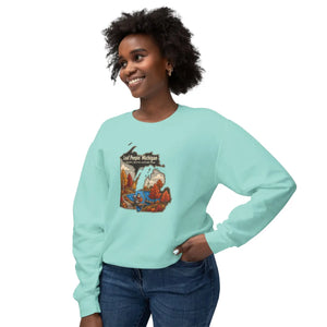 Leaf peeping michigan fall foliage crewneck sweatshirt - sweatshirts