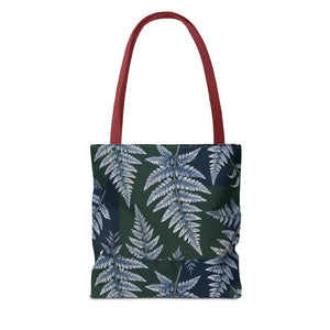Fern Pattern Tote Bag — Botanical All-Over Print Canvas Tote