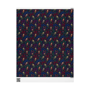 Festive holiday pattern wrapping paper