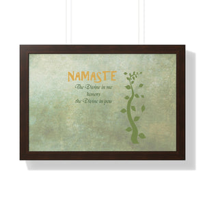 Namaste, Framed Horizontal Poster