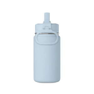 DipaliZ kids straw bottle showing the all-over nautical flower repeat