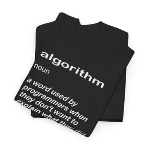 Algorithm Definition, Programming Shirt, Unisex Heavy Cotton Tee