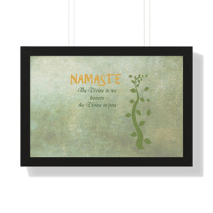Namaste, Framed Horizontal Poster