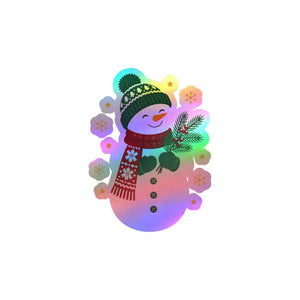 Snowman christmas kiss-cut vinyl decal - home decor decals