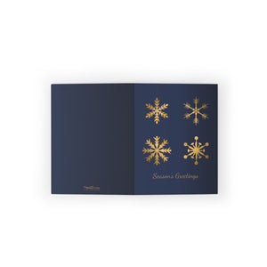 Personalized Season's Greetings Card Set — 8/16/24 Matte Greeting Cards with Envelopes