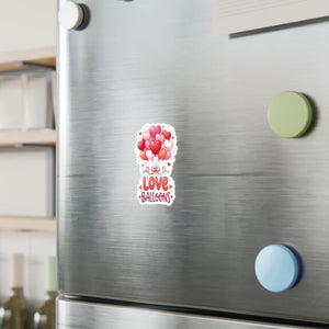 DipaliZ Love Balloons Kiss-cut Vinyl Decals Satin Finish