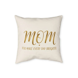 DipaliZ Mother's Day pillow in the 20 by 20 inch square size