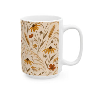 Original DipaliZ wildflower artwork printed to order on a brand new mug