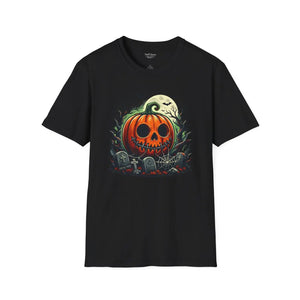 Halloween pumpkin skull t-shirt - t-shirts