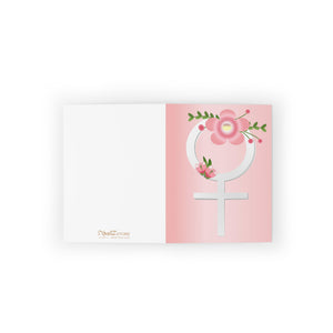 Happy Women's day Greeting cards with message (8, 16, and 24 pcs)