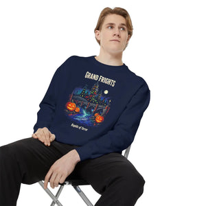 Grand frights halloween garment-dyed sweatshirt - sweatshirts