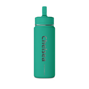 Personalized 20oz Mini Water Bottle — custom name, Minimal Splash Logo Stainless Sport Bottle