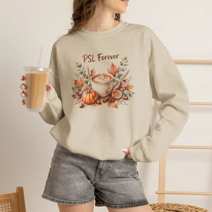 DipaliZ PSL Forever autumn coffee crewneck sweatshirt