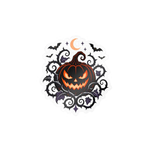 Halloween pumpkin kiss-cut vinyl decal - home decor decals