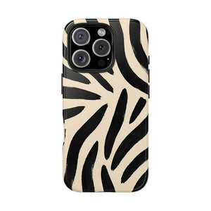 Zebra Print Tough Phone Case