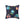 Cute Neon Raccoon Pattern Square Pillow — Colorful Cartoon Accent Cushion