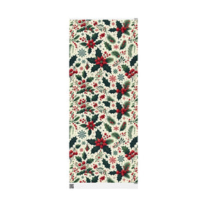 Festive Botanical Christmas Wrapping Paper
