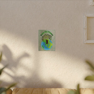 Save the planet, Matte Canvas, Stretched, 0.75"