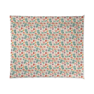 Pastel flowers comforter - quilts & comforters